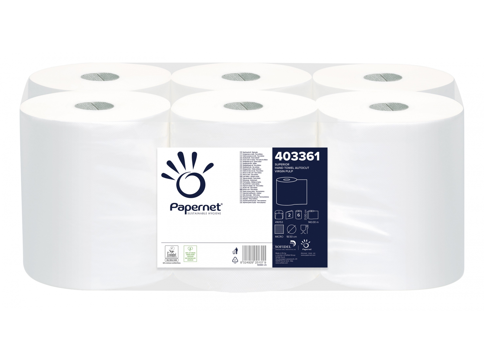 Ręcznik x6 Papernet Autocut 403361 Superior 140m